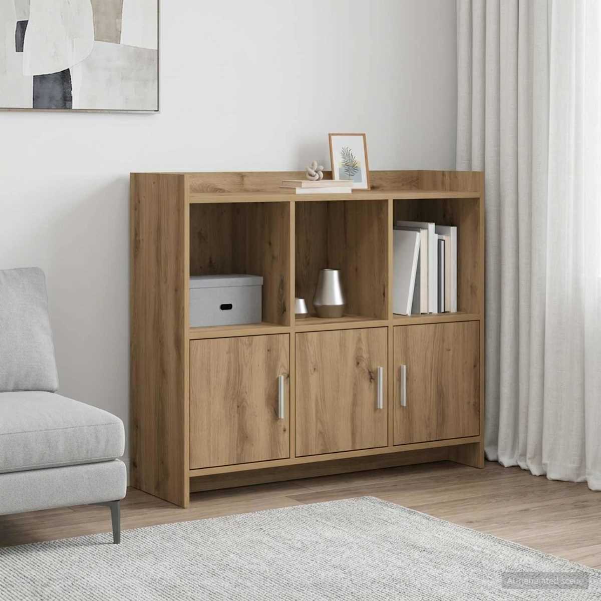 Sideboard 98,5 x 33 x 80 cm Konstrueret træ