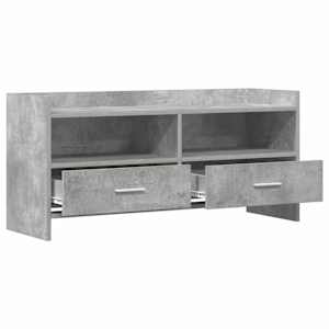 Televizní skříň 100 x 33 x 47 cm Betonově šedá Kompozitní dřevo - obrázek 3