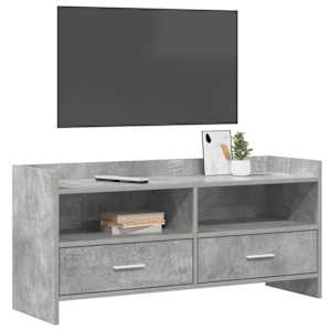 Televizní skříň 100 x 33 x 47 cm Betonově šedá Kompozitní dřevo - obrázek 2