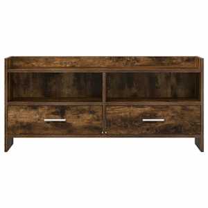 Televizní skříň 100 x 33 x 47 cm Kouřový dub Kompozitní dřevo - obrázek 4