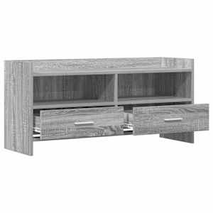 Televizní skříň 100 x 33 x 47 cm Šedý Sonoma Kompozitní dřevo - obrázek 3