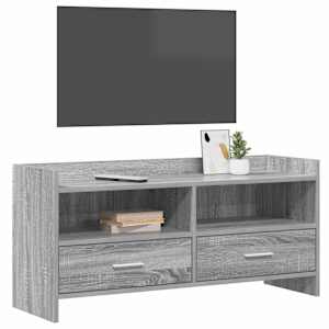 Televizní skříň 100 x 33 x 47 cm Šedý Sonoma Kompozitní dřevo - obrázek 2