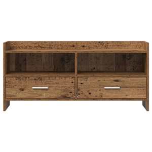 Televizní skříň 100 x 33 x 47 cm Staré dřevo Kompozitní dřevo - obrázek 5