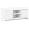 vidaXL Telerikapp 102 x 33 x 47 cm Valge Tehispuit