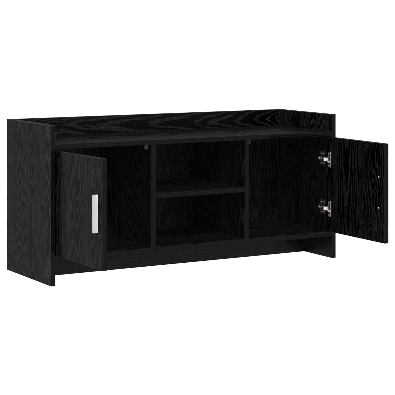 Ντουλάπι TV 102 x 33 x 47 εκ Μαύρη Δρυς Επεξεργασμένο Ξύλο - Image 3