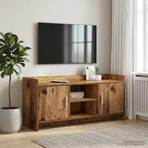 Televizní skříň 102 x 33 x 47 cm Staré dřevo Kompozitní dřevo - obrázek 1