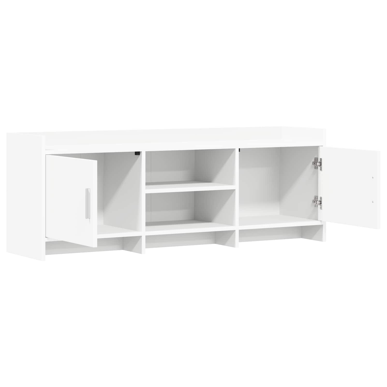 Ντουλάπι TV 130 x 33 x 47 εκ Λευκό Επεξεργασμένο Ξύλο - Image 3