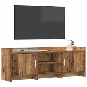 Televizní skříň 130 x 33 x 47 cm Staré dřevo Kompozitní dřevo - obrázek 2