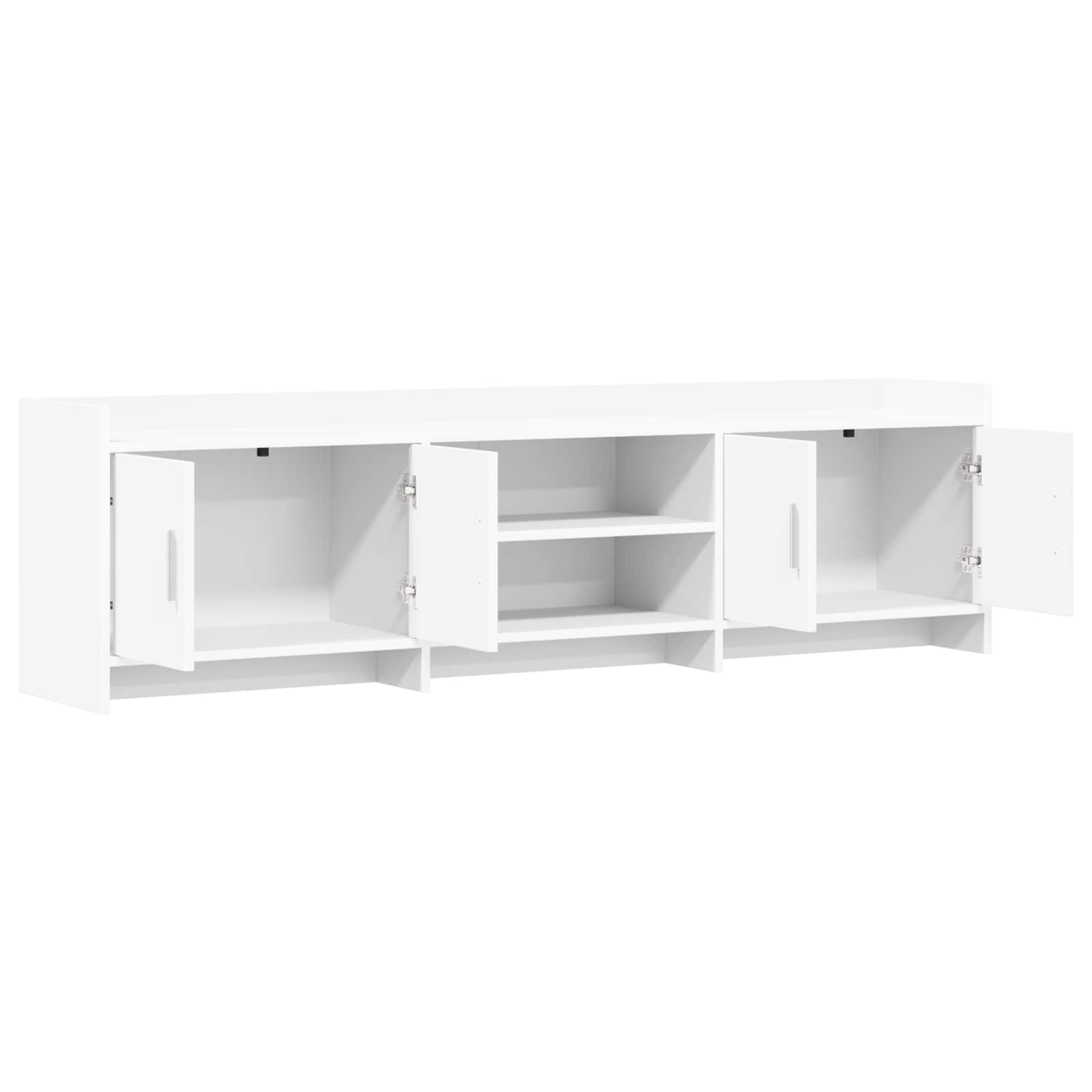 Ντουλάπι TV 168 x 33 x 47 εκ. Λευκό Επεξεργασμένο Ξύλο - Image 3
