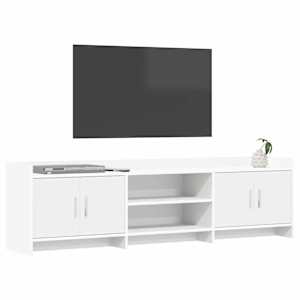 Televizní skříň 168 x 33 x 47 cm Bílá Kompozitní dřevo - obrázek 2