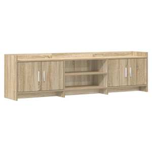 Televizní skříň 168 x 33 x 47 cm Dub sonoma Kompozitní dřevo - obrázek 1