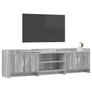 Televizní skříň 168 x 33 x 47 cm Šedý Sonoma Kompozitní dřevo - obrázek 2