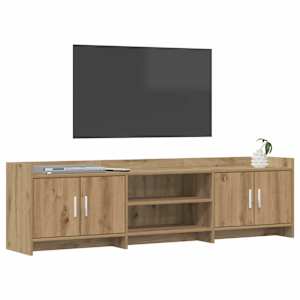 Televizní skříň 168 x 33 x 47 cm Dub artisan Kompozitní dřevo - obrázek 3