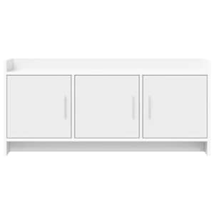 Televizní skříň 102 x 33 x 47 cm Bílá Kompozitní dřevo - obrázek 5