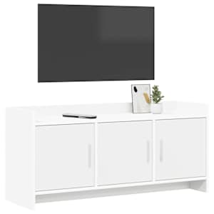 Televizní skříň 102 x 33 x 47 cm Bílá Kompozitní dřevo - obrázek 3