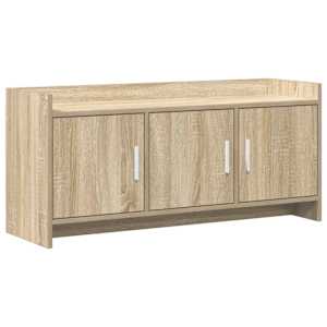 vidaXL Telerikapp 102 x 33 x 47 cm Sonoma tamm Tehispuit