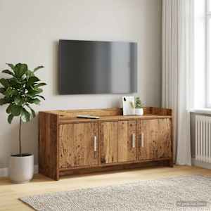 Televizní skříň 102 x 33 x 47 cm Staré dřevo Kompozitní dřevo - obrázek 1