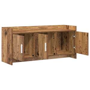 Televizní skříň 102 x 33 x 47 cm Staré dřevo Kompozitní dřevo - obrázek 4