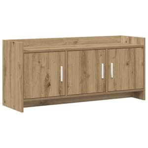 Televizní skříň 102 x 33 x 47 cm Dub artisan Kompozitní dřevo - obrázek 2