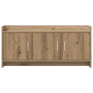 Televizní skříň 102 x 33 x 47 cm Dub artisan Kompozitní dřevo - obrázek 5