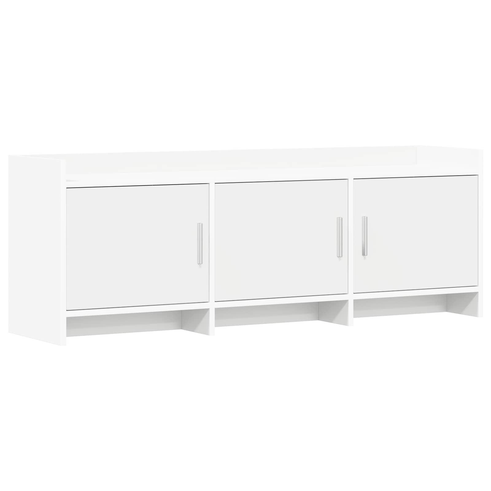 vidaXL Cabinet TV 130 x 33 x 47 cm Alb Lemn prelucrat