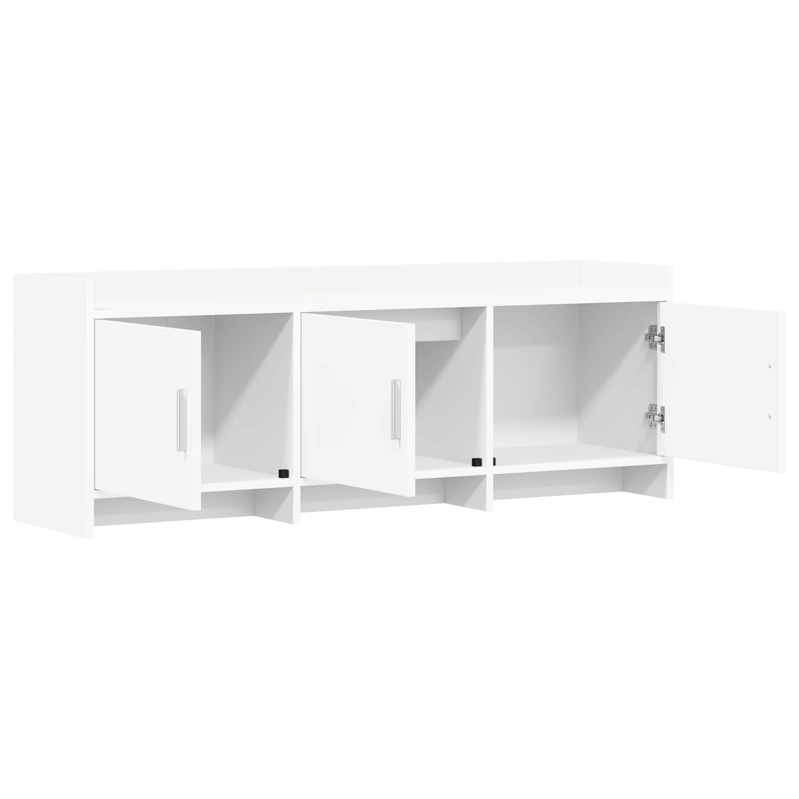 Ντουλάπι TV 130 x 33 x 47 εκ Λευκό Επεξεργασμένο Ξύλο - Image 3