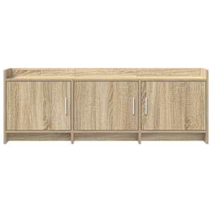 Televizní skříň 130 x 33 x 47 cm Dub sonoma Kompozitní dřevo - obrázek 4