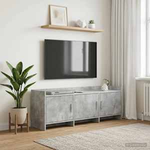 Televizní skříň 130 x 33 x 47 cm Betonově šedá Kompozitní dřevo - obrázek 1
