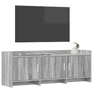 Televizní skříň 130 x 33 x 47 cm Šedý Sonoma Kompozitní dřevo - obrázek 3
