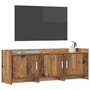 Televizní skříň 130 x 33 x 47 cm Staré dřevo Kompozitní dřevo - obrázek 3