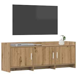 Televizní skříň 130 x 33 x 47 cm Dub artisan Kompozitní dřevo - obrázek 2