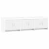 vidaXL Telerikapp 168 x 33 x 47 cm Valge Tehispuit