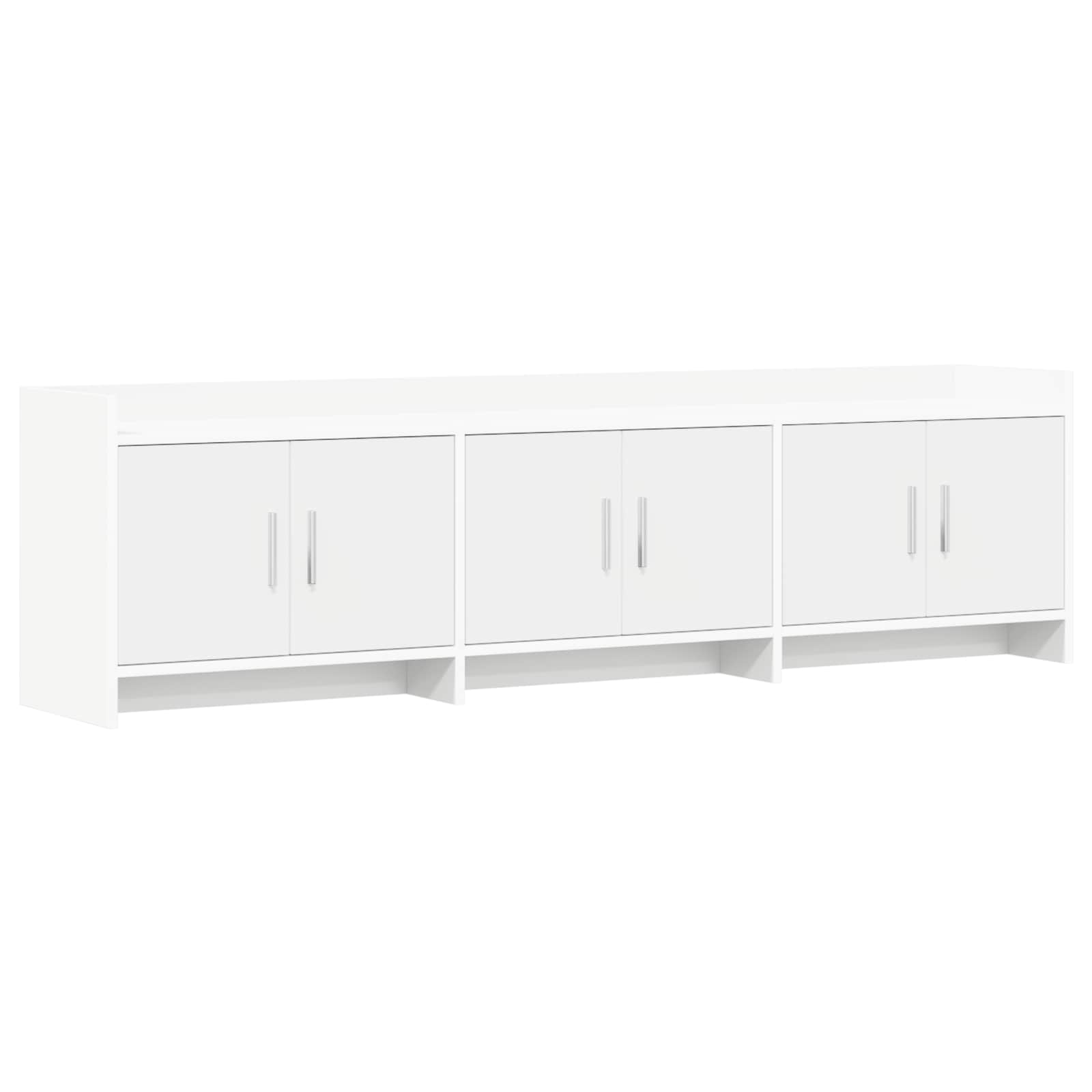 vidaXL Cabinet TV 168 x 33 x 47 cm Alb Lemn prelucrat