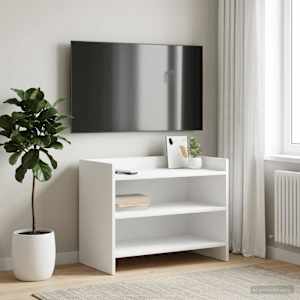 TV omarica 60 x 33 x 47 cm Bela Inženirski les