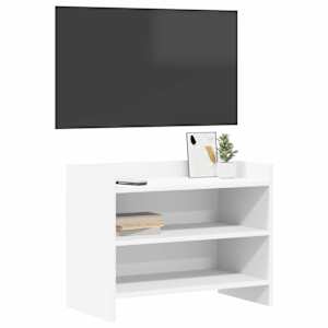 Televizní skříň 60 x 33 x 47 cm Bílá Kompozitní dřevo - obrázek 3