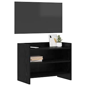 Televizní skříň 60 x 33 x 47 cm Černý dub Kompozitní dřevo - obrázek 2