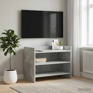 TV omarica 60 x 33 x 47 cm Betonsko siva Inženirski les