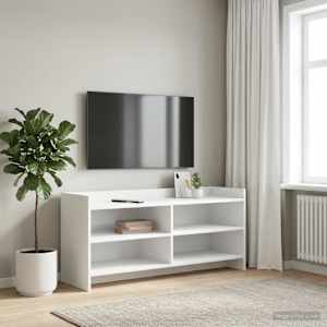 TV omarica 100 x 33 x 47 cm Bela Inženirski les
