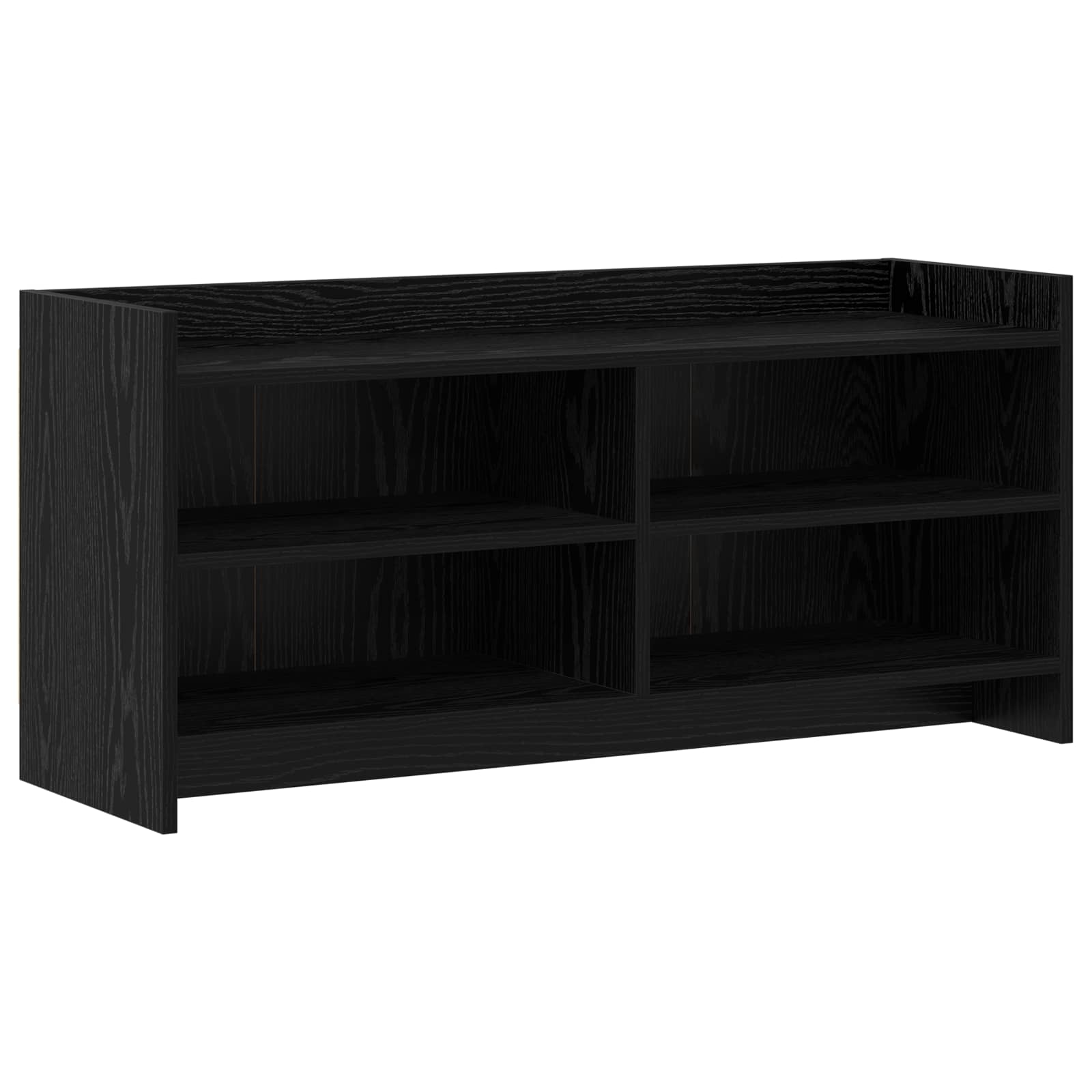 vidaXL Cabinet TV 100 x 33 x 47 cm Stejar Negru Lemn prelucrat