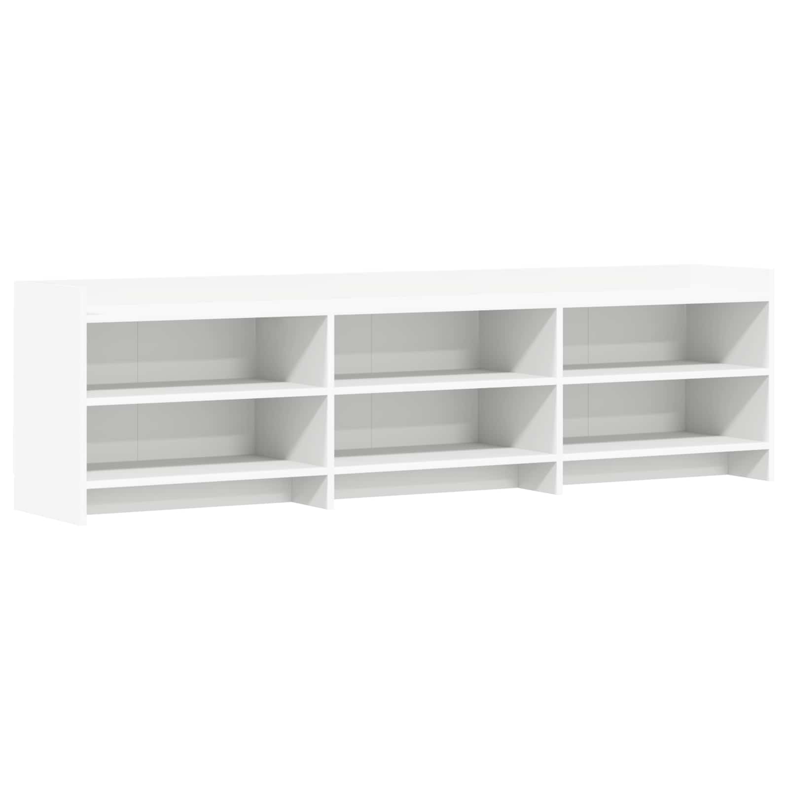 vidaXL Cabinet TV 168 x 33 x 47 cm Alb Lemn prelucrat