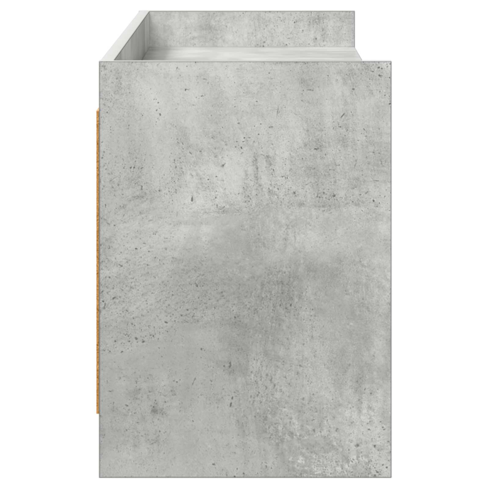 TV-kaappi 168 x 33 x 47 cm Betoninharmaa Tekninen puu - Image 4
