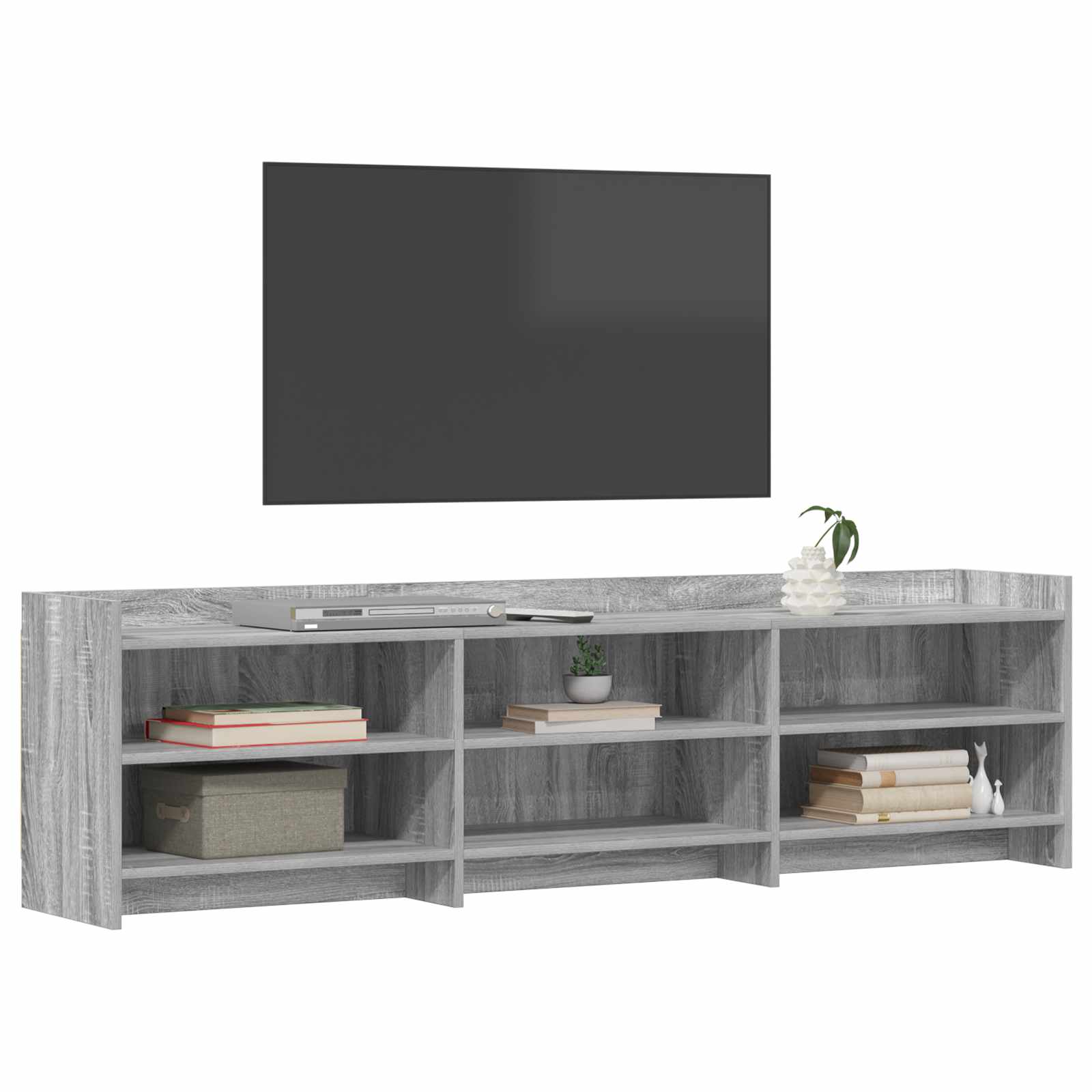 TV-kaappi 168 x 33 x 47 cm Harmaa Sonoma Tekninen puu - Image 2