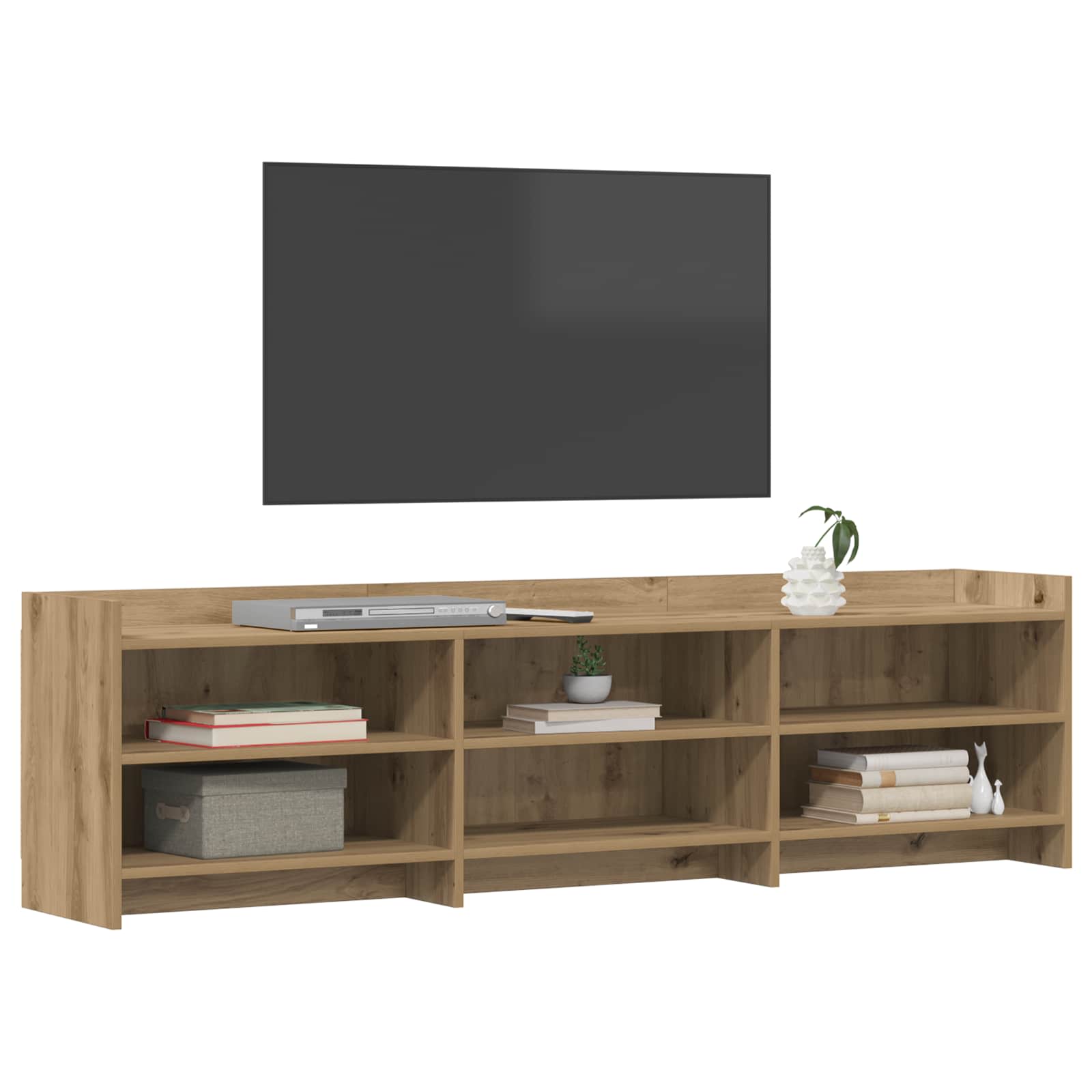 TV-kaappi 168 x 33 x 47 cm Artisaanitammi Tekninen puu - Image 2