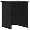 vidaXL Hoiukarp ladustamisega Must tamm 40 x 40 x 50 cm Tehispuit