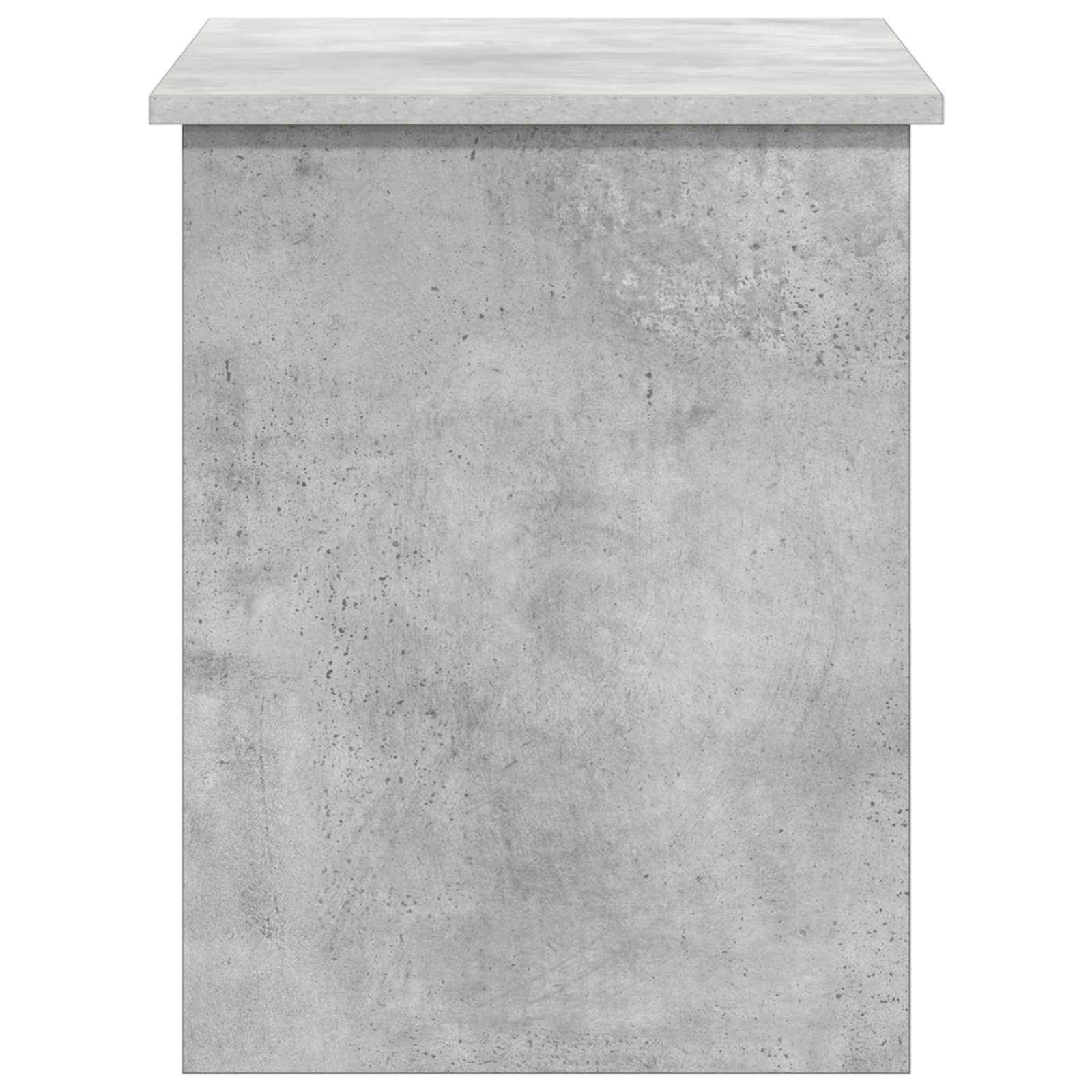 Säilytysarkku Betoninharmaa 80 x 40 x 50 cm Tekninen puu - Image 5