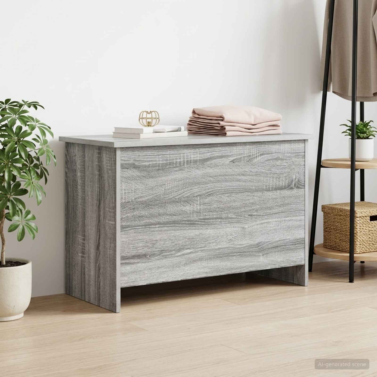 vidaXL Sertar de depozitare Sonoma gri 80 x 40 x 50 cm Lemn prelucrat