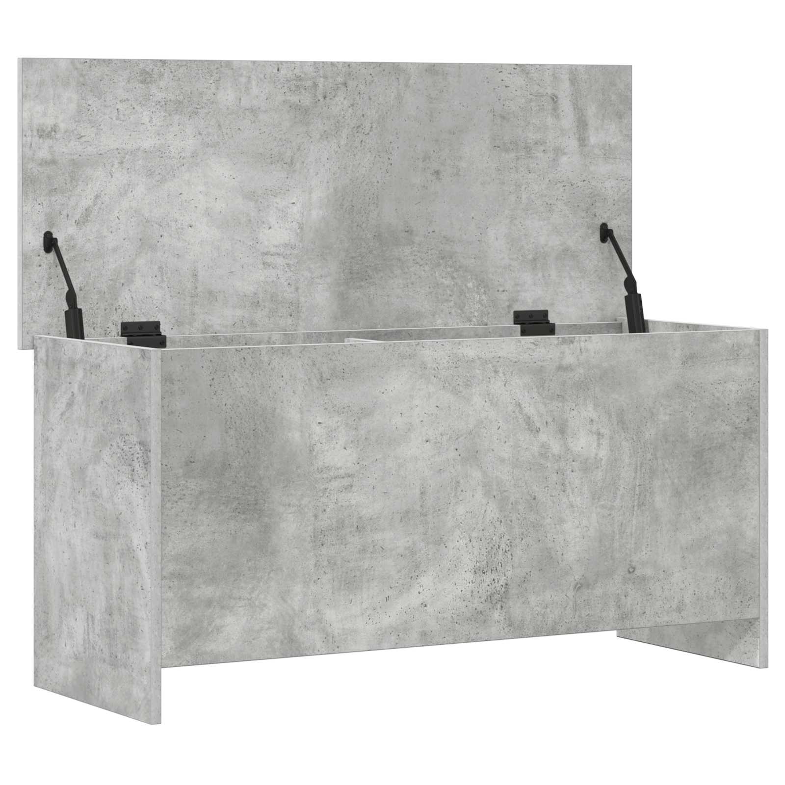 Säilytysarkku Betoninharmaa 100 x 40 x 50 cm Tekninen puu - Image 3
