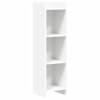 vidaXL Raamatukapp Valge 30 x 30 x 111 cm Tehispuit