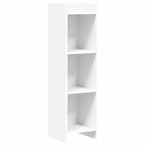 vidaXL Raamatukapp Valge 30 x 30 x 111 cm Tehispuit