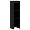 vidaXL Raamatukapp Must tamm 30 x 30 x 111 cm Tehispuit